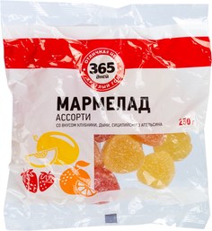 Мармелад Каприз желейно-формовой ассорти со вкусом клубники дыни апельсина 250 г