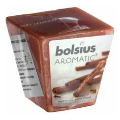 Свеча ароматическая квадратная Bolsius агаровое дерево-сахар-специи 60 г