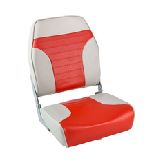 Кресло складное мягкое ECONOMY с высокой спинкой, цвет серый/красный Springfield