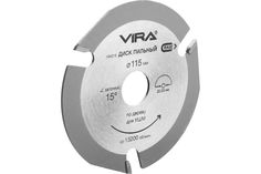VIRA Диск пильный для УШМ по дереву 115 мм RAGE 594215