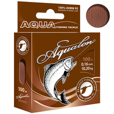 Плетеный Шнур Для Рыбалки Aqua Aqualon Brown 0,16mm 100m