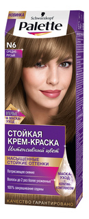 Краска для волос Palette Intensive Color Creme "Средне-русый" тон N6