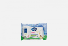 Влажная туалетная бумага Aura