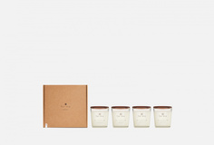 Набор ароматических свечей с деревянным фитилем FOR ME Candle