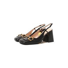 Кожаные туфли Horsebit Gucci