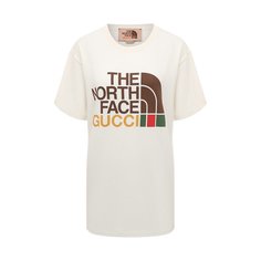 Хлопковая футболка The North Face x Gucci Gucci
