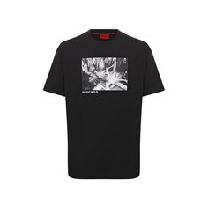 Хлопковая футболка HUGO