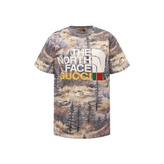 Хлопковая футболка The North Face x Gucci Gucci
