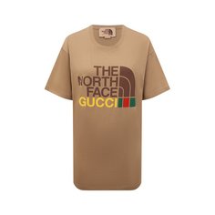 Хлопковая футболка The North Face x Gucci Gucci