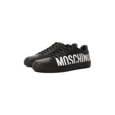 Кожаные кеды Moschino