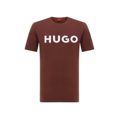 Хлопковая футболка HUGO