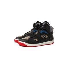Комбинированные кеды Basket Gucci
