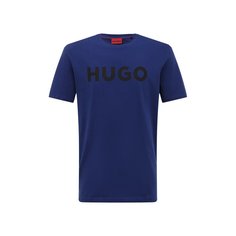 Хлопковая футболка HUGO