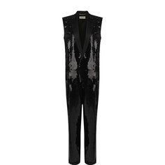 Комбинезон с отделкой пайетками Saint Laurent