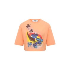 Хлопковая футболка MSGM