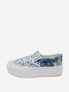 Слипоны женские Vans Classic Slip-On Stackf, Голубой