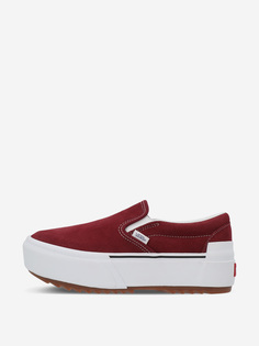 Слипоны женские Vans Classic Slip-On Stacke S, Красный