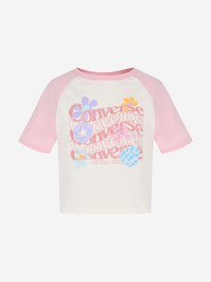 Футболка для девочек Converse Floral Graphic, Белый