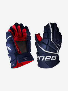 Перчатки хоккейные детские Bauer Vapor 3X INT, Синий Бауэр