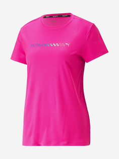 Футболка женская PUMA Run Logo, Розовый