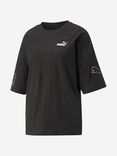 Футболка женская PUMA Power Colorblock, Черный