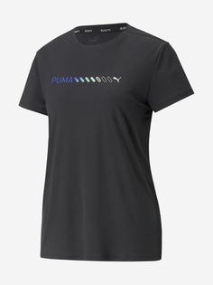 Футболка женская PUMA Run Logo, Черный