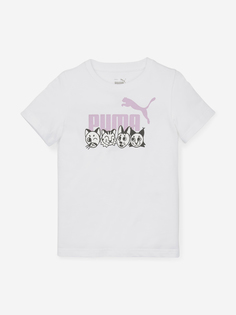 Футболка для девочек PUMA Ess+ Mates, Белый