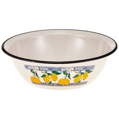 Миска эмалированная Hitt Лимонная мозаика 3,5 л