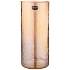 Ваза-цилиндр Muza Cracle amber 14,6х35 см Муза