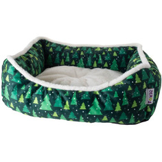 Лежак для животных Foxie Fir A22-NYF-GREEN-M зеленый 70х60х18 см
