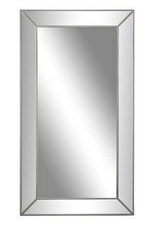 19-oa-8174 зеркало прямоугольное напольное 100*180см (garda decor) серебристый