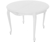 Стол «кабриоль» (аврора) белый 135x77x105 см. Avrora
