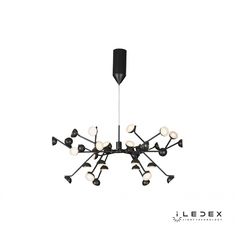 Подвесная люстра iledex inefable (iledex) черный 45 см.