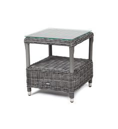 форио столик кофейный из искусственного ротанга, цвет графит (outdoor) серый