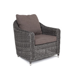 кон панна кресло из искусственного ротанга, цвет графит (outdoor) серый