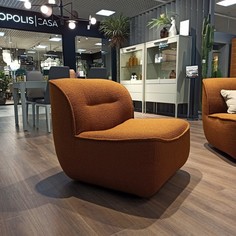 Кресло golf telas, mod interiors (mod interiors) коричневый 80x77 см.