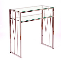 Консольный стол 1123-cs clear серебряный (all consoles) серебристый