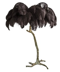 Торшер страусиные перья feather lamp, цвет: черный (ist casa) черный