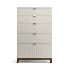 Высокий комод cs024 (the idea) серый 76x122x45 см.