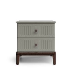 Прикроватная тумба cr001 (the idea) серый 48x51x44 см.