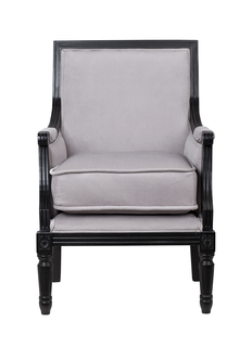 Классические кресла кресло coolman black grey (mak-interior) серый 68x95x67 см.