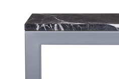 Журнальные и кофейные столики cтол журнальный aron marble-lgy (mak-interior) серый 100x44x60 см.