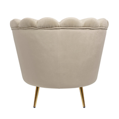 Кресло pearl taupe (mak-interior) серый 85x75x75 см.