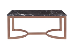 Журнальные и кофейные столики cтол журнальный aron marble-cu (mak-interior) бронзовый 100x44x60 см.