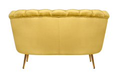 Диван желтый диван pearl double yellow (mak-interior) желтый 138x78x77 см.