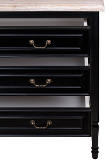 Комод черный комод из дуба kaliko old oak (mak-interior) черный 120x90x50 см.