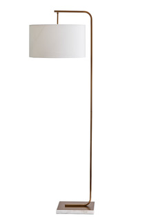 Торшер с белым плафоном (garda decor) белый 42x155x42 см.