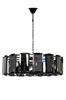92el-yg02126-8p люстра потолочная d80 h.100см (garda decor) серый