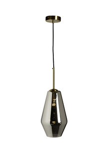 92el-yg02116-1p светильник потолочный латунь, d20*h100см (garda decor) серый