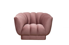 Кресло fabio велюр розовый colton 007-ros 104*96*74см (garda decor) розовый